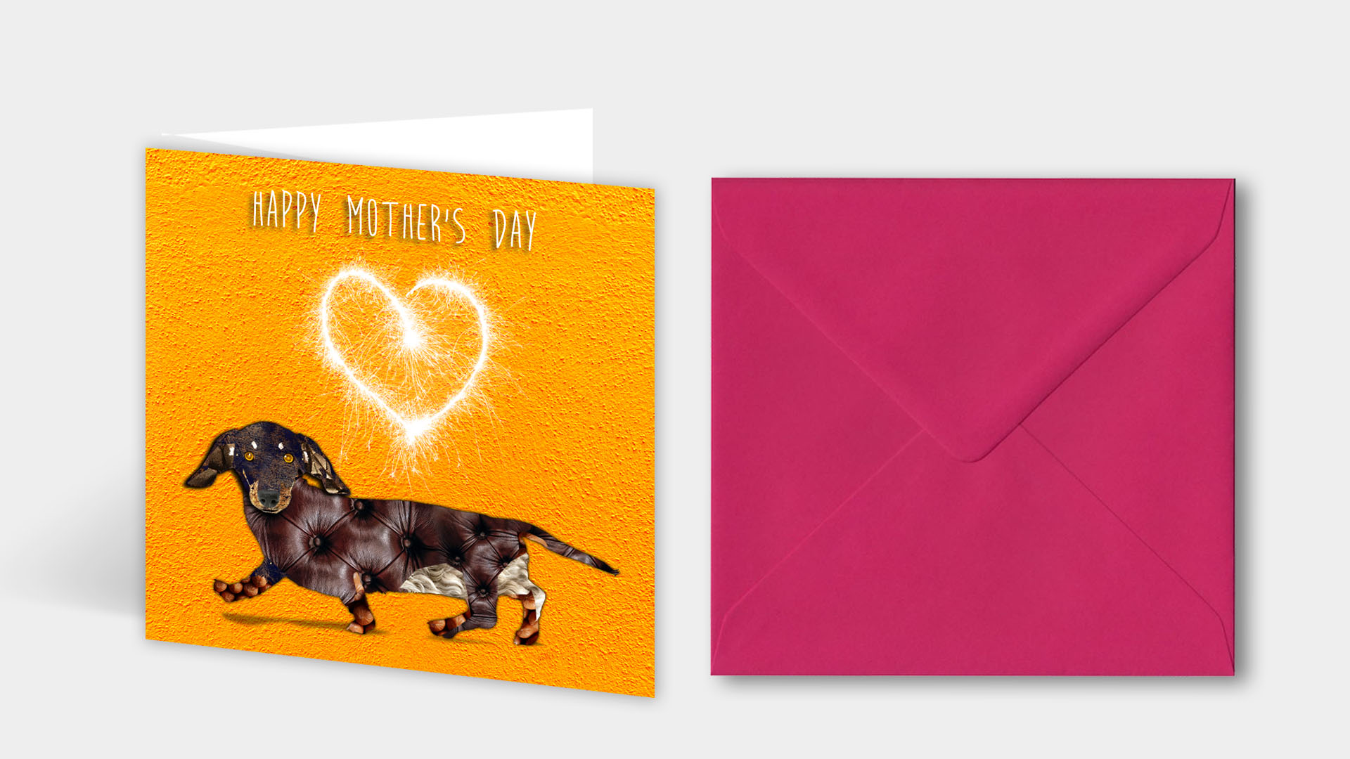 Miniature Dachshund Mothers Day Card