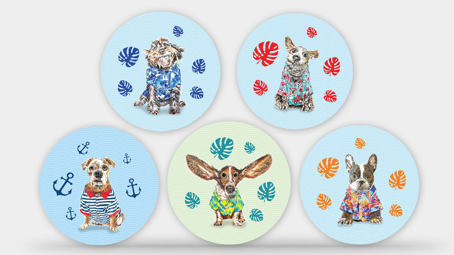 Surf Dude Coaster Set